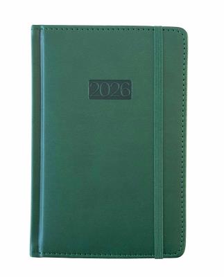 Opakowanie Kalendarz 2026 A5 LUX dzienny zielony V1 K-A5D L