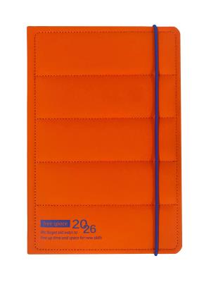 Opakowanie Kalendarz 2026 A5 LUX north face dzienny V4 pomarańczowy K-A5D NF