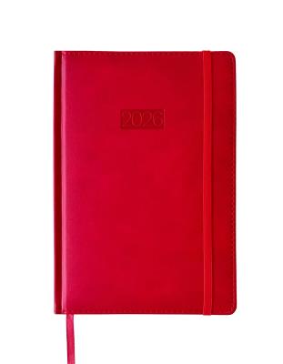 Opakowanie Kalendarz 2026 A5 LUX tygodniowy czerwony V6 K-A5T L
