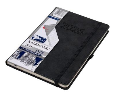 Opakowanie Kalendarz 2026 A5 tygodniowy Jazz grafitowy