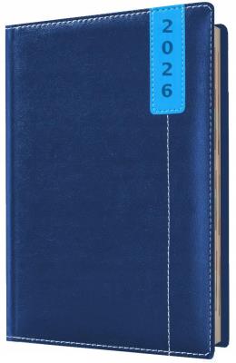 Kalendarz 2026 A5 tygodniowy niebieski. Wydawca: Evena. SmakLiter.pl Opakowanie Kalendarz 2026 A5 tygodniowy niebieski