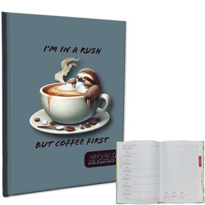 Opakowanie Kalendarz 2026 A5 tygodniowy notatka Leniwiec Kawa