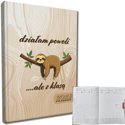 Opakowanie Kalendarz 2026 A5 tygodniowy rozkładówka Leniwiec