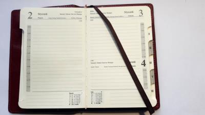 Opakowanie Kalendarz 2026 A6 dzienny wymienny wkład  WKLKD-56