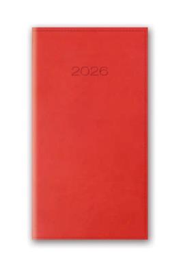 Opakowanie Kalendarz 2026 A6 tygodniowy kieszonkowy Vivella Czerwony