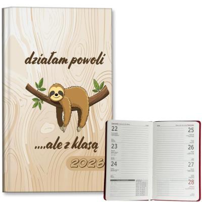 Opakowanie Kalendarz 2026 A6 tygodniowy Leniwiec z klasą