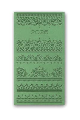 Opakowanie Kalendarz 2026 A6 tygodniowy Vivella Relief Zielony