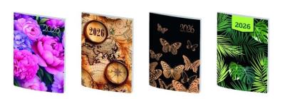 Kalendarz 2026 A7 dwutygodniowy bezbarwny PCV MIX. Wydawca: Wokół nas. SmakLiter.pl Opakowanie Kalendarz 2026 A7 dwutygodniowy bezbarwny PCV MIX