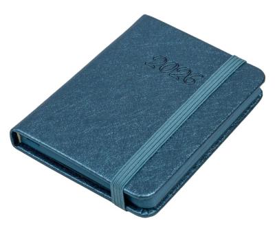 Kalendarz 2026 A7 tyg Rock perłowy. Wydawca: ELEFANT. SmakLiter.pl Opakowanie Kalendarz 2026 A7 tyg Rock perłowy