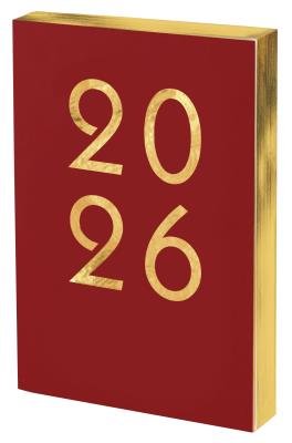 Okładka książki Kalendarz 2026 Art A5 DNS czerwony