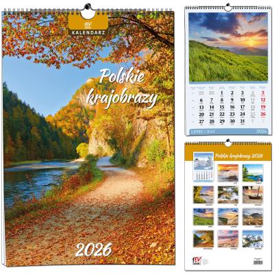 Opakowanie Kalendarz 2026 B3 7 planszowy Polskie Krajobrazy