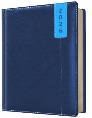 Kalendarz 2026 B6 dzienny niebieski. Wydawca: Evena. SmakLiter.pl Opakowanie Kalendarz 2026 B6 dzienny niebieski