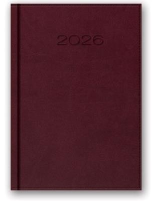 Opakowanie Kalendarz 2026 B6 dzienny Vivella Bordowy