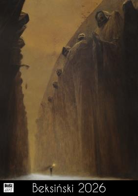 Kalendarz 2026 Beksiński A3 wzór 4. Autor: Szymanik Bartosz. SmakLiter.pl Okładka książki Kalendarz 2026 Beksiński A3 wzór 4