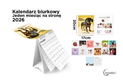 Opakowanie Kalendarz 2026 biurkowy 17x20cm Pies