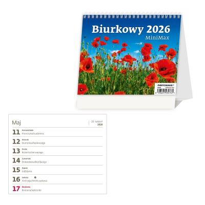 Opakowanie Kalendarz 2026 biurkowy MiniMax tygodniowy HELMA