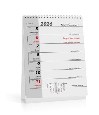 Kalendarz 2026 biurkowy office. Wydawca: Kalpol. SmakLiter.pl Opakowanie Kalendarz 2026 biurkowy office