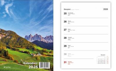Opakowanie Kalendarz 2026 biurkowy pionowy mix