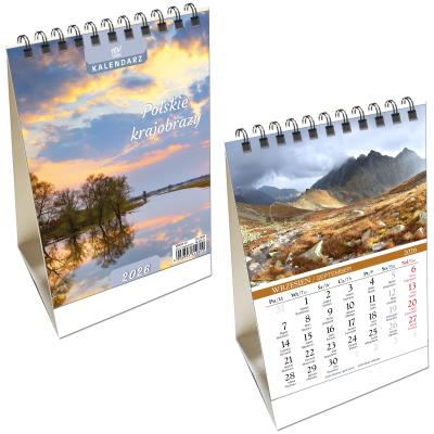 Opakowanie Kalendarz 2026 biurkowy pionowy Polskie Krajobrazy