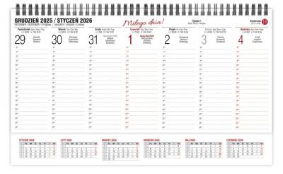 Opakowanie Kalendarz 2026 biurkowy tygodniowy poprzeczny