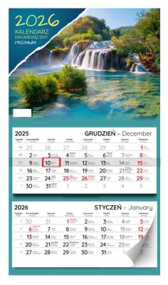 Kalendarz 2026 dwumiesięczny premium. Wydawca: Kalpol. SmakLiter.pl Opakowanie Kalendarz 2026 dwumiesięczny premium