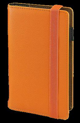 Kalendarz 2026 dzienny na gumkę pomarańczowy KD41B-40. Wydawca: I-DROPS. SmakLiter.pl Opakowanie Kalendarz 2026 dzienny na gumkę pomarańczowy KD41B-40