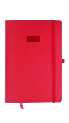 Opakowanie Kalendarz 2026 Flex A5 dzienny czerwony V4 K-A5D