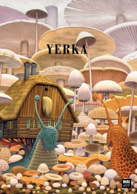 Kalendarz 2026 Jacek Yerka A3 wzór 2. Autor: Niemiec-Szywała Edyta. SmakLiter.pl Okładka książki Kalendarz 2026 Jacek Yerka A3 wzór 2