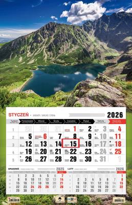 Kalendarz 2026 jednodzielny 3XL Tatry. Wydawca: Pan Kalendarzyk. SmakLiter.pl Opakowanie Kalendarz 2026 jednodzielny 3XL Tatry