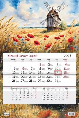 Opakowanie Kalendarz 2026 jednodzielny Młyn