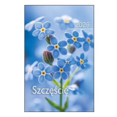 Opakowanie Kalendarz 2026 kieszonkowy szczęście kwiat