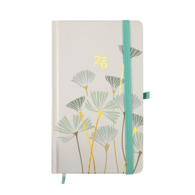 Opakowanie Kalendarz 2026 kieszonkowy tygodniowy niebieskie Kwiaty