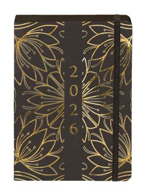 Okładka książki Kalendarz 2026 Kraft A5 DNS kwiaty