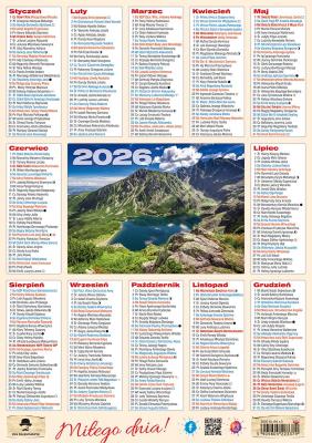 Opakowanie Kalendarz 2026 listkowy