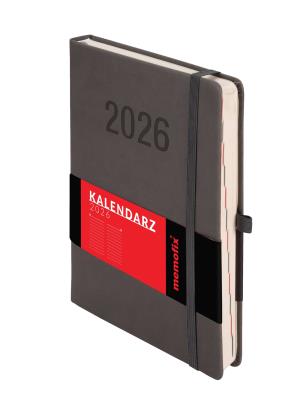 Kalendarz 2026 Memofix A5 DNS grafitowy. Autor: -. SmakLiter.pl Okładka książki Kalendarz 2026 Memofix A5 DNS grafitowy