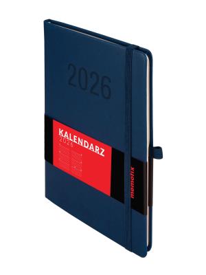 Okładka książki Kalendarz 2026 Memofix A5 TDW granatowy
