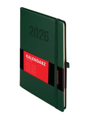Okładka książki Kalendarz 2026 Memofix A5 TDW zielony