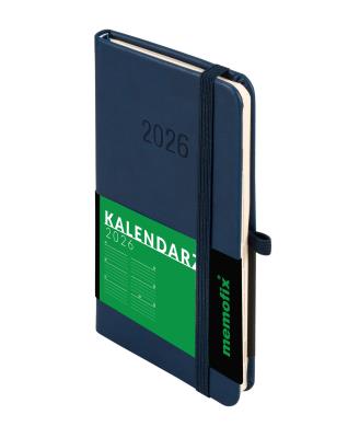 Okładka książki Kalendarz 2026 Memofix A6 TDW granatowy