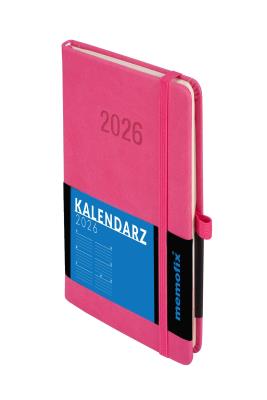 Okładka książki Kalendarz 2026 Memofix B6 TDW różowy