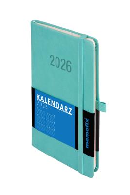 Okładka książki Kalendarz 2026 Memofix B6 TDW turkusowy