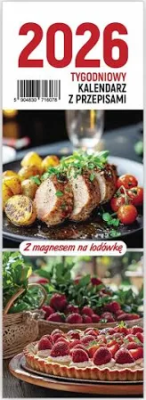 Opakowanie Kalendarz 2026 na lodówkę tygodniowy z przepisami