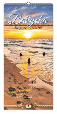 Kalendarz 2026 paskowy szeroki bałtycka bryza. Wydawca: Pan Kalendarzyk. SmakLiter.pl Opakowanie Kalendarz 2026 paskowy szeroki bałtycka bryza