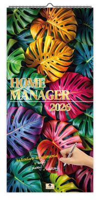 Kalendarz 2026 paskowy szeroki home manager. Wydawca: Pan Kalendarzyk. SmakLiter.pl Opakowanie Kalendarz 2026 paskowy szeroki home manager