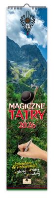 Kalendarz 2026 paskowy wąski magiczne tatry. Wydawca: Pan Kalendarzyk. SmakLiter.pl Opakowanie Kalendarz 2026 paskowy wąski magiczne tatry