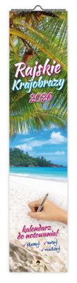 Opakowanie Kalendarz 2026 paskowy wąski rajskie krajobrazy