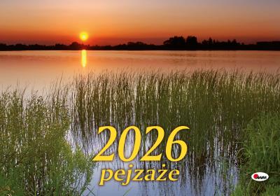 Kalendarz 2026 Pejzaże KA3. Autor: Zespół AWM. SmakLiter.pl Okładka książki Kalendarz 2026 Pejzaże KA3