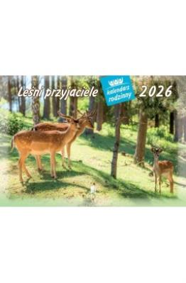 Opakowanie Kalendarz 2026 rodzinny Leśni przyjaciele