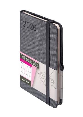 Okładka książki Kalendarz 2026 Rubi A6 TDW grafitowy