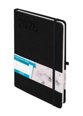 Kalendarz 2026 Sakura A5 TDW czarny. Autor: -. SmakLiter.pl Okładka książki Kalendarz 2026 Sakura A5 TDW czarny
