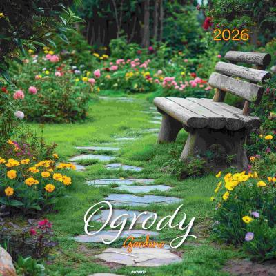 Opakowanie Kalendarz 2026 ścienny 32x32cm Ogrody